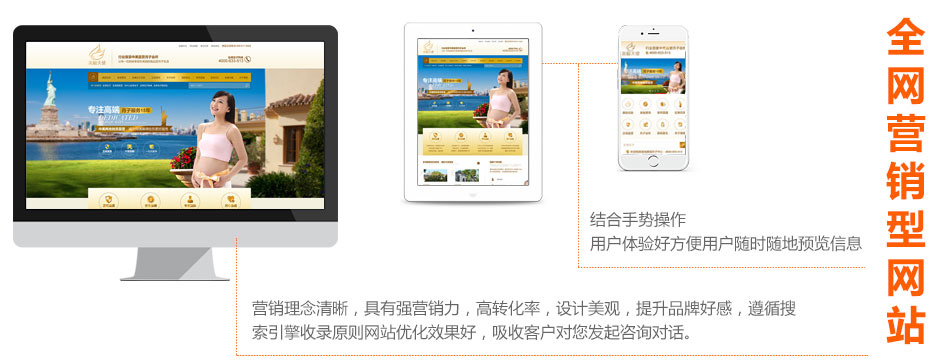 營銷型網(wǎng)站用戶體驗(yàn)好方便用戶隨時隨地瀏覽信息